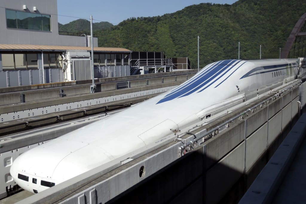 Central japan railway co. L0 series magnetic levitation train test ride - travel and tour world Japan
