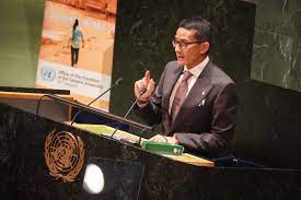 Sandiaga Uno sketches out the ways to realize sustainable tourism at the UN 3 Sandiaga Uno sketches out t