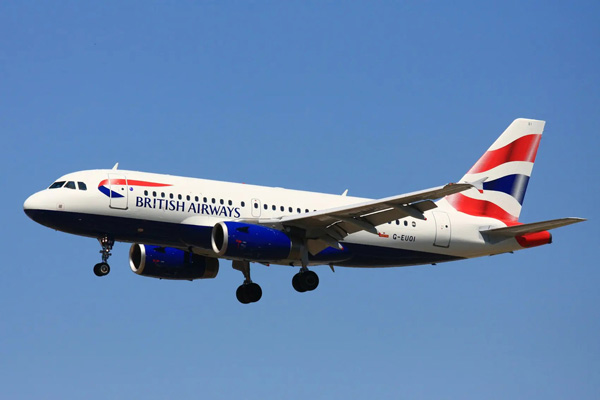 British Airways, London, France, Spain,