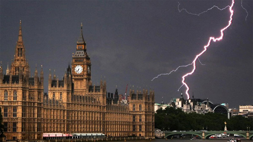 Storm Betty hits the UK, heavy rain and thunderstorms hit commuters