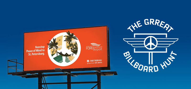 Ford Airport’s GRReat billboard hunt elevates nonstop routes to new heights