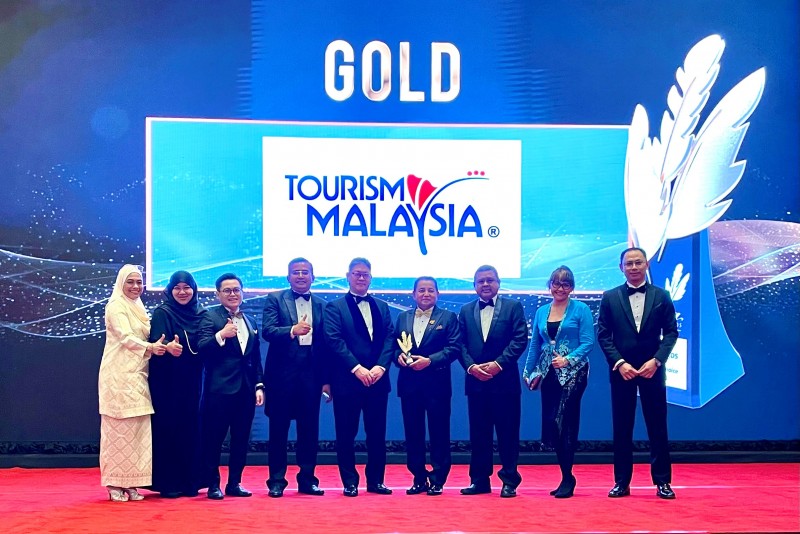 马来西亚旅游局在 2023 年 Putra Aria 品牌奖中荣获金奖