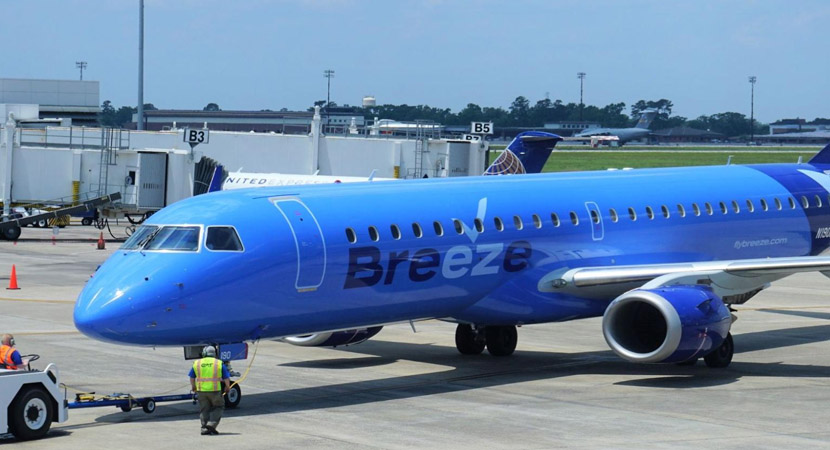 Breeze Airways Introduces Five New Nonstop Routes from Bradley International Airport in May