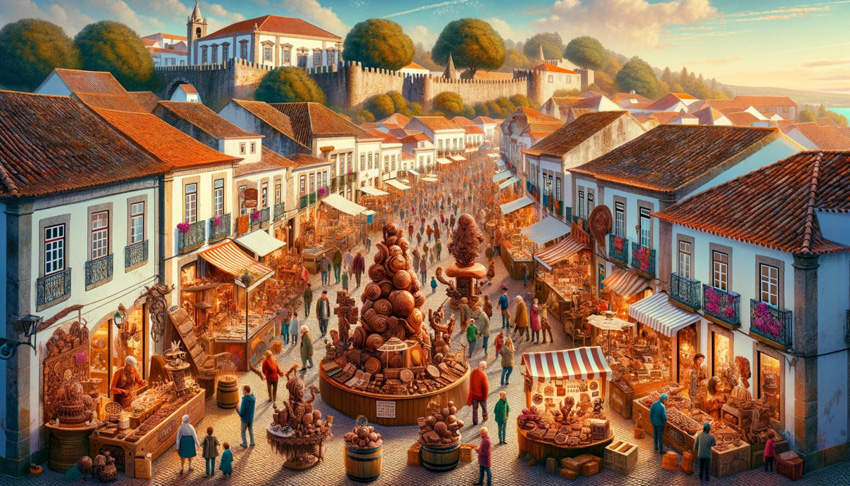 Portugal, tourism, Festival, Chocolate, Óbidos, Culture, Family