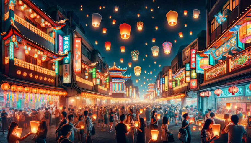 Lantern Festival, Taiwan, Tainan, 