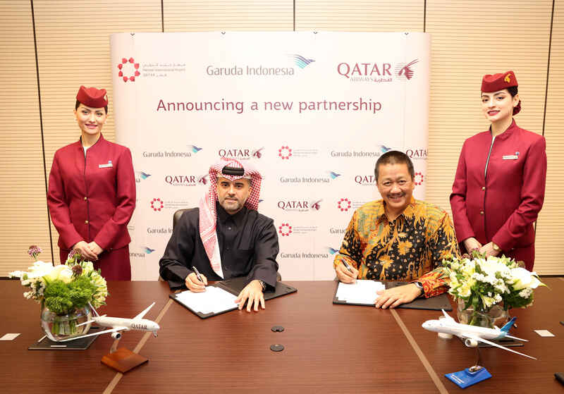 Qatar Airways ,Garuda Indonesia