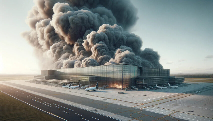 Surprise Fire At Allama Iqbal International Airport Ignites Panic, Disrupting International Flights
