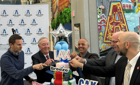 Breeze Airways Takes Off with New Direct Route From Akron-Canton to Los Angeles