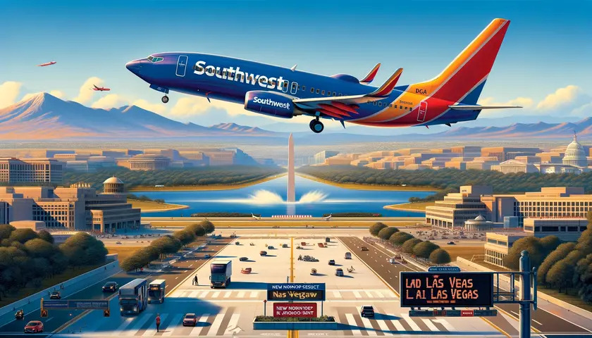 Southwest Airlines Seeks Approval for New Daily Nonstop Route Between Washington D.C. and Las Vegas