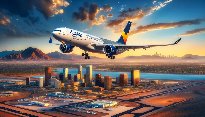 Phoenix Welcomes Condor Airlines New Airbus A330neo with Inaugural Flight from Frankfurt