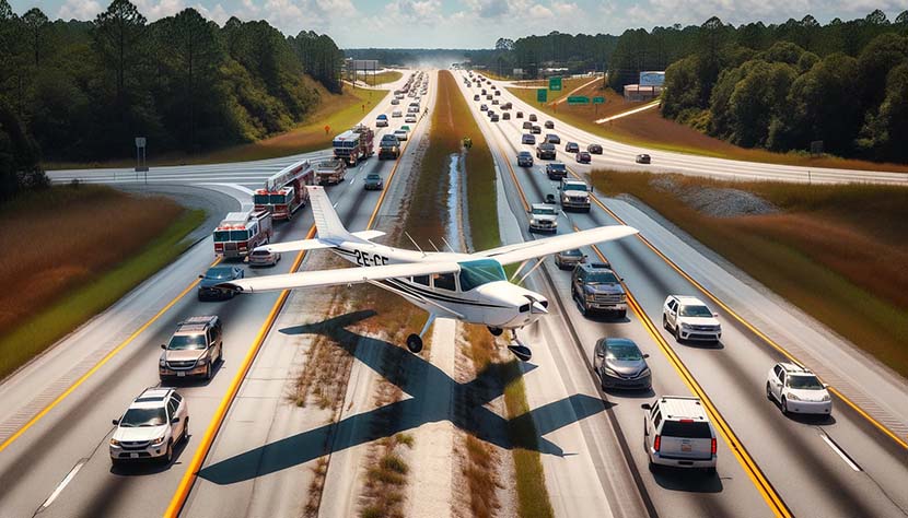 Small plane makes emergency landing on Highway 501 in South Carolina