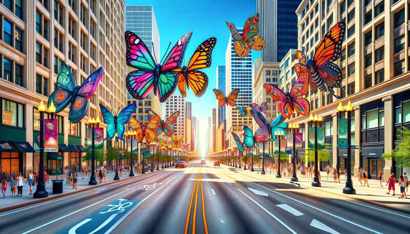 Chicago Welcomes ‘Flight of Butterflies’ Exhibit Along The Magnificent Mile