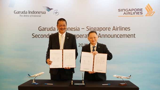 Garuda Indonesia and Singapore Airlines to deepen commercial partnership