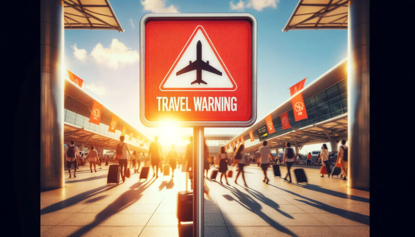 British tourists, airports, 