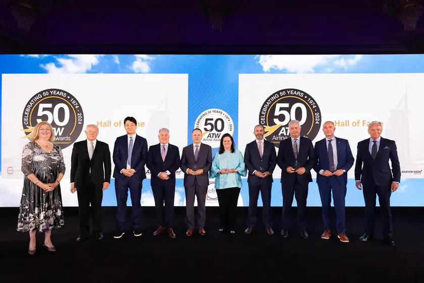 Korean Air Celebrated with Hall of Fame Induction at ATW’s 50th Awards in Dubai