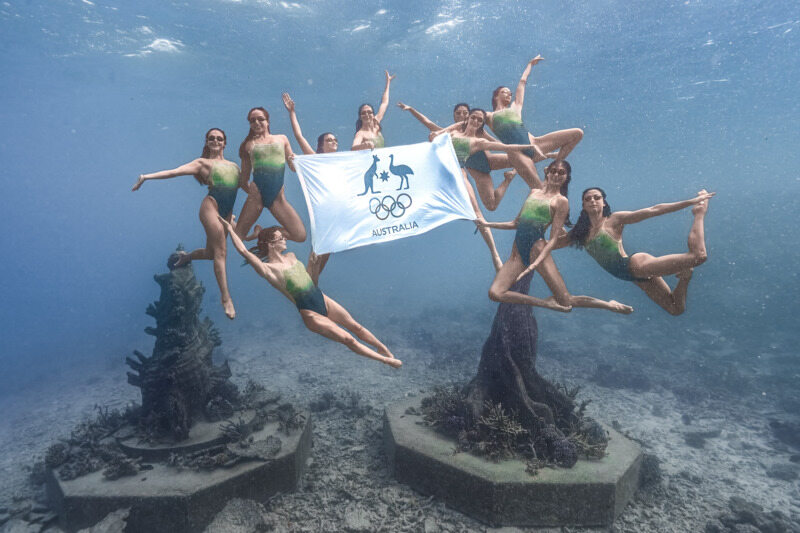Australian Olympic Team Captures Breathtaking Underwater Images to Promote Great Barrier Reef Conservation