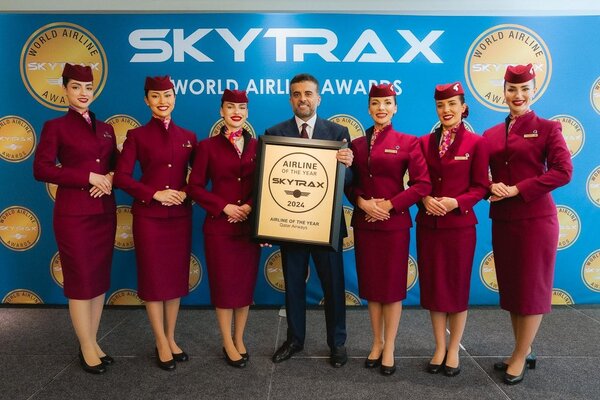 Qatar Airways Named Airline of the Year title for the Eighth Time by Skytrax