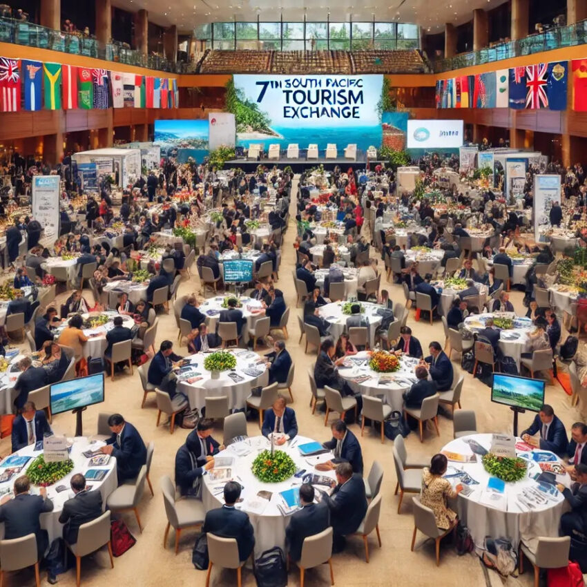 The ministry of tourism and civil aviation, and the pacific tourism organization, fiji, through a local collaboration, organized the 7th south pacific tourism exchange on may 4-5, 2024 in nadi, successfully.