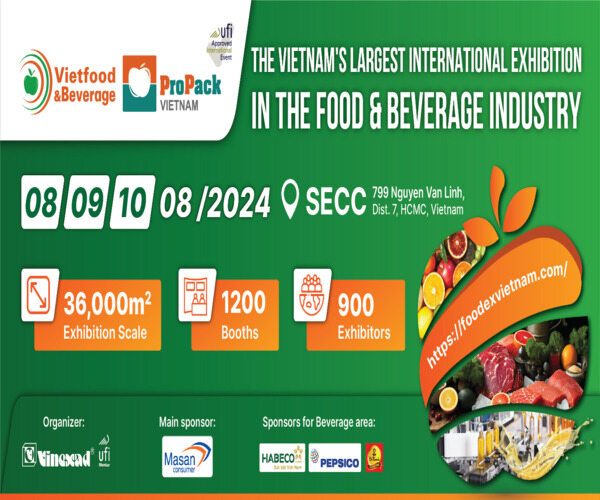 Experience The Best in Food, Beverage and Packaging at Vietfood & Beverage Propack Vietnam 2024