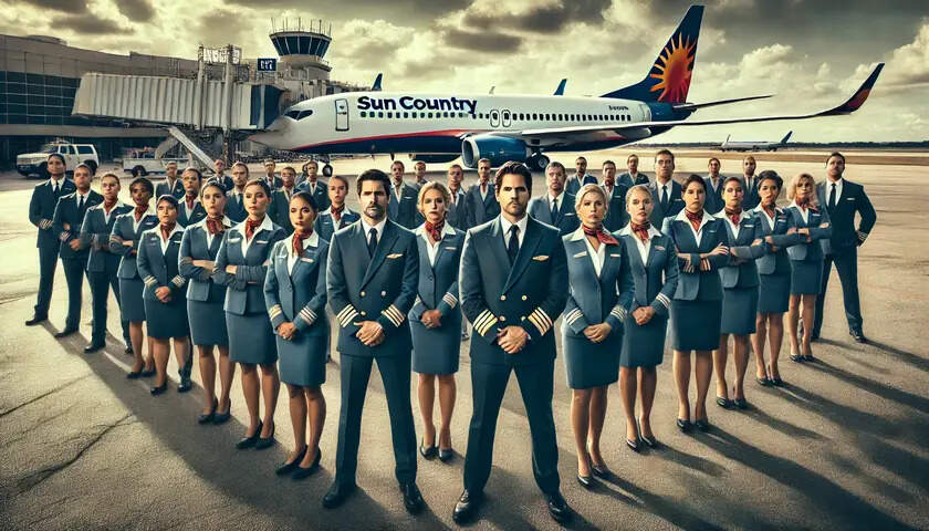 B0ac3d25-42ae-43db-931a-7608e350 1 - travel and tour world b0ac3d25 42ae 43db 931a 7608e350 1 सन कंट्री एयरलाइंस को एक शक्तिशाली यूनियन लहर का सामना करना पड़ रहा है, क्योंकि 558 टीमस्टर्स फ्लाइट अटेंडेंट हड़ताल पर हैं