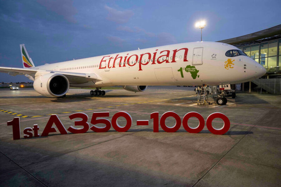 Ethiopian Airlines Sets New Standards with Arrival of Africa’s First Airbus A350-1000