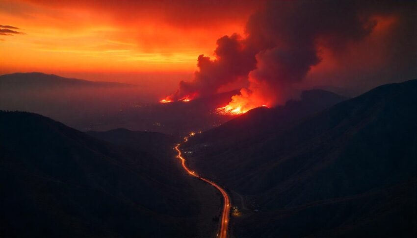 US, California, Airport, Airline, wildfire, 