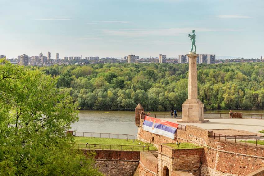 Belgrade-serbia-6-april-2024-belgrades-kalemegdan-park-offers-stunning-summer-view-danube-river-featuring-famous-pobednik-statue-symbol-serbian-victory - travel and tour world