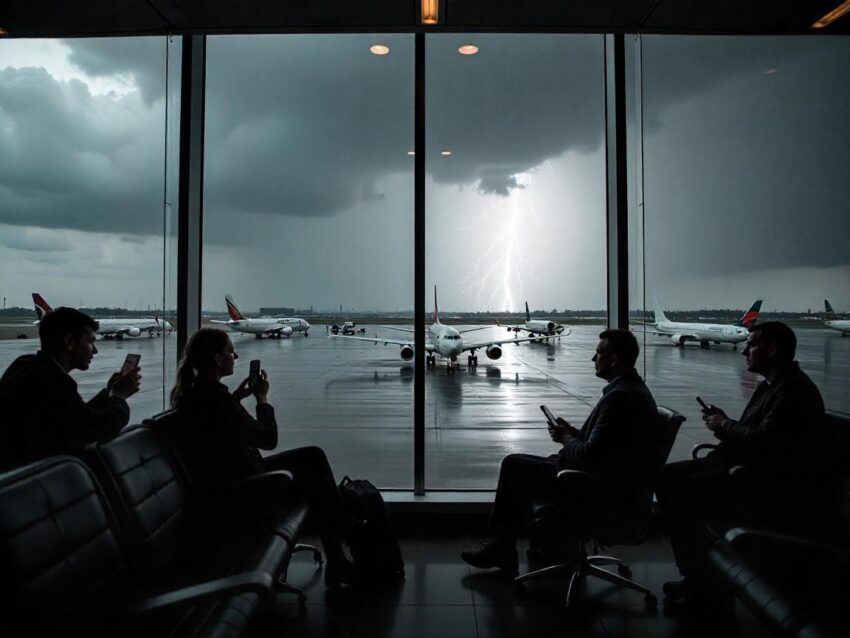 Mass Flight Chaos Erupts in US as Fierce Thunderstorms Slam LaGuardia and Newark International Airports, Thousands Diverted Across East Coast, Here’s What Actually Going On