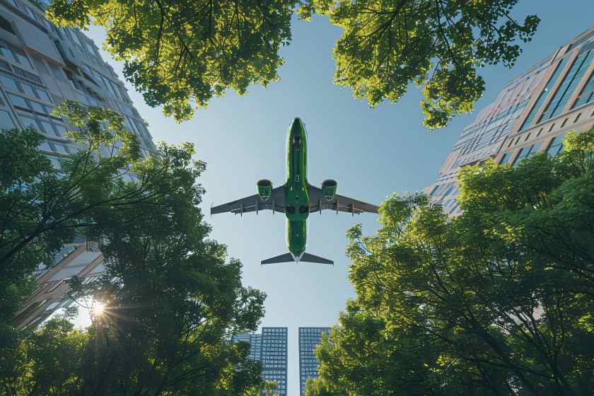 Green-plane-sustainable-energy-concept - travel and tour world