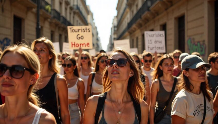 Anti tourism protest - travel and tour world Mexico, spain, italy, france, portugal, anti-tourism protests, american, british,