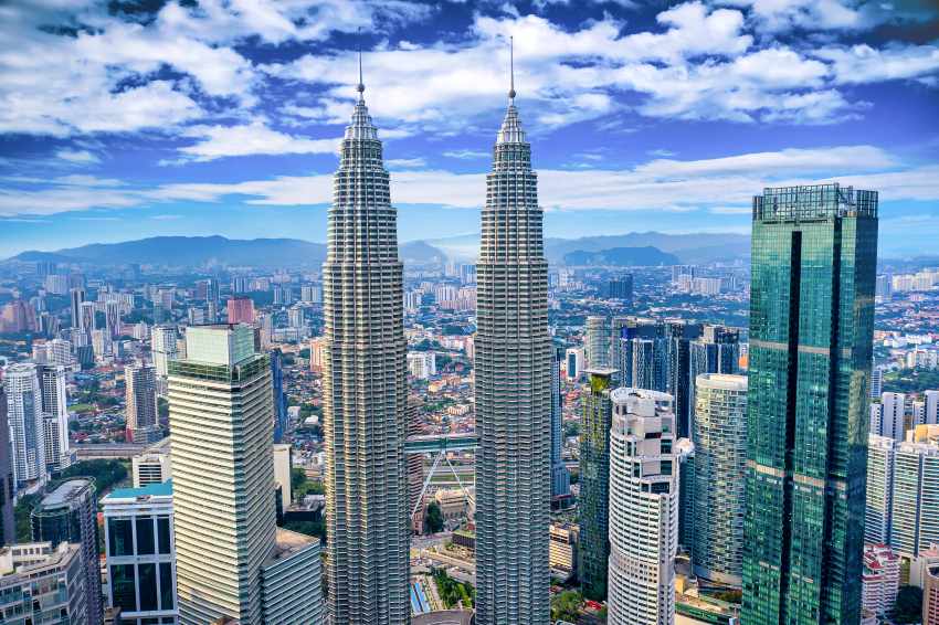 Aerial-view-kuala-lumpur-city-skyline - travel and tour world
