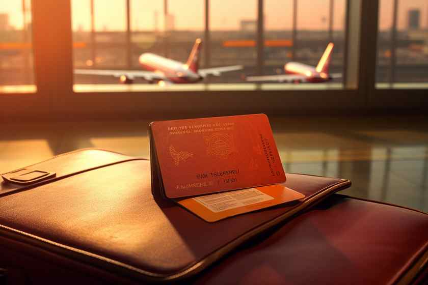 Airplane-boarding-passes-passports-laid-out-tray-table - travel and tour world