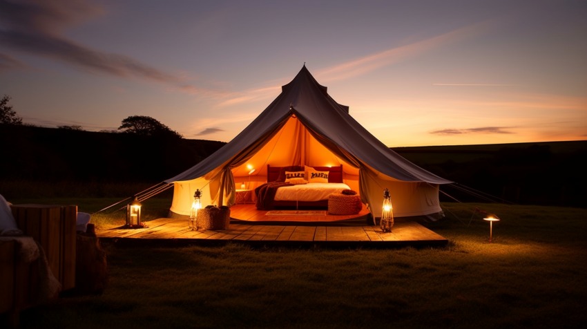 Bell-tent-wild-boar - travel and tour world