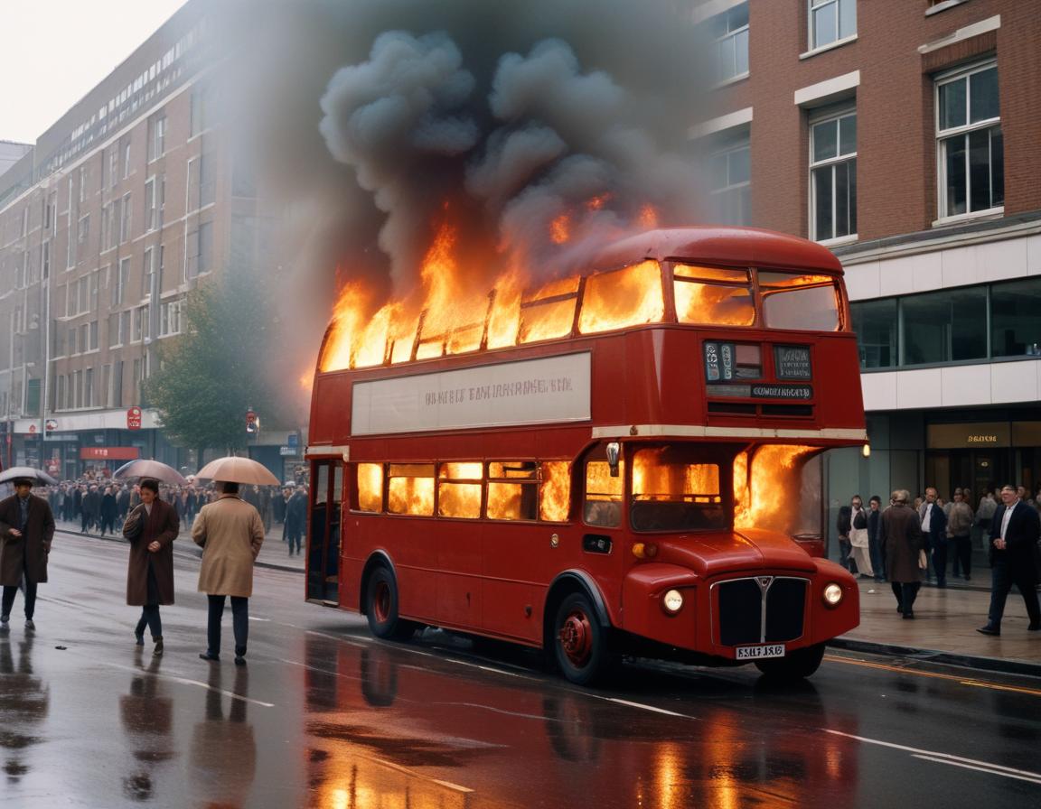 London Bus Fire Double-Decker Bus Fire Outside London Hospital Sparks Travel Chaos, As ...
