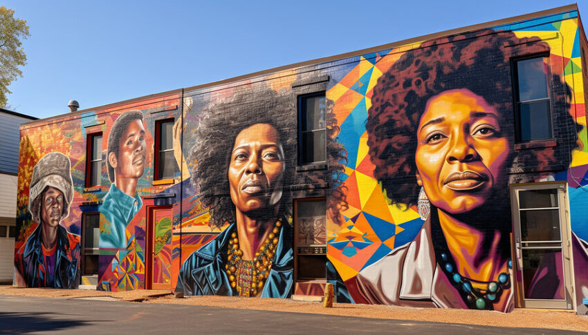 Community-mural-project-artists-locals-collaborate-create-vibrant-tribute-black-history 1 - recreation and circuit world