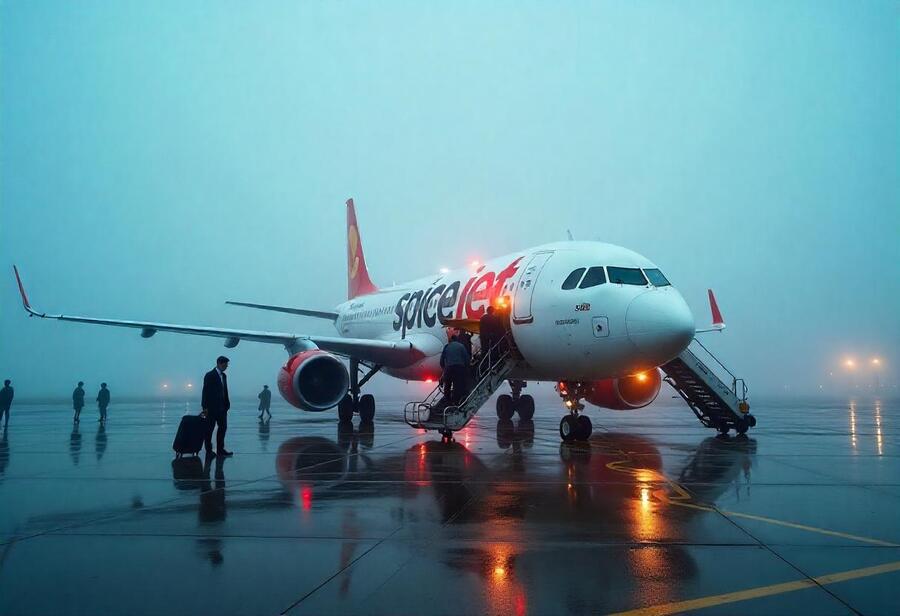 India Struggles With Travel Delays As SpiceJet Flight SG447 Is Cancelled After Technical Failures And Sunset Limitations At Darbhanga - Travel And Tour World