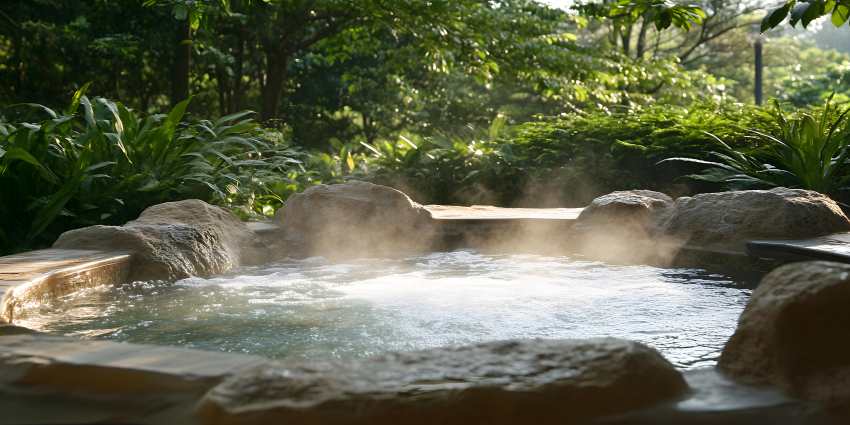 Serene-outdoor-scene-with-bubbling-brook - travel and tour world