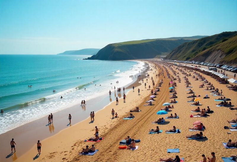 Wales Weather Alert: Tourists Flock To Oxwich Bay, Tenby, Barry Island During Heatwave - Travel And Tour World
