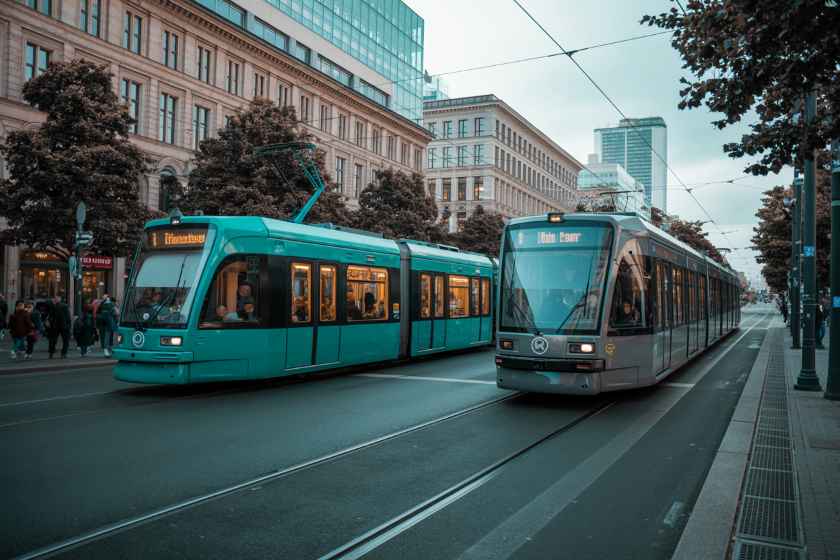 Berlinin 28 nömrəli «Tatra» tramvayı turistlər üçün nostalji marşrut