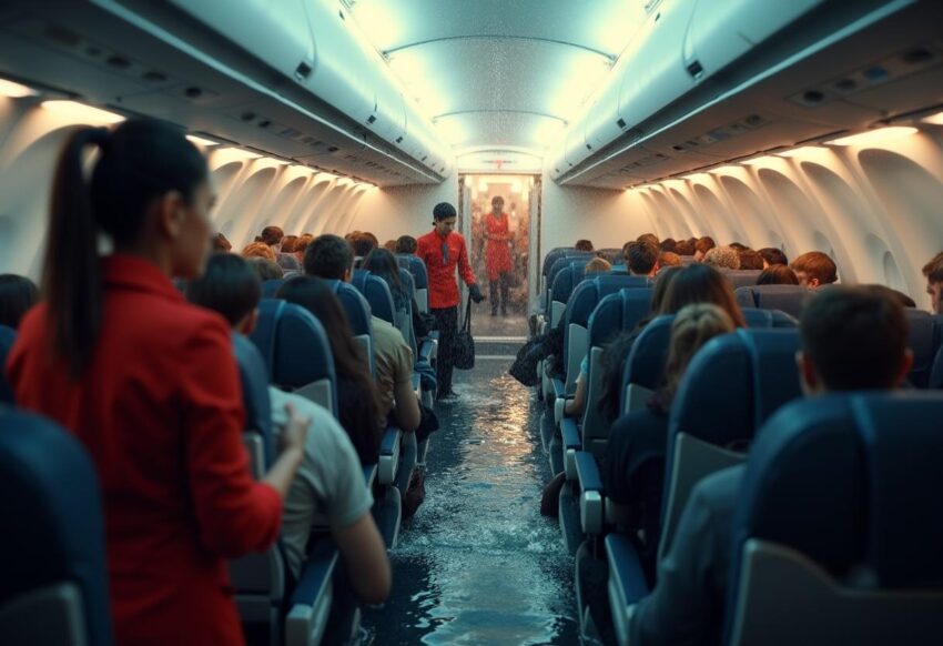 Evacuation due to lavatory leak - travel and tour world