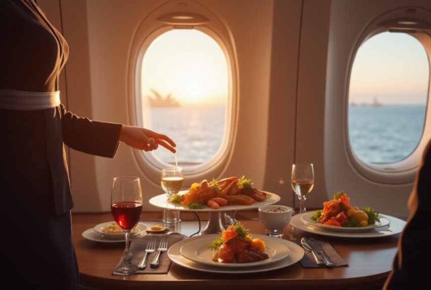 Global in-flight eating - recreation and circuit world