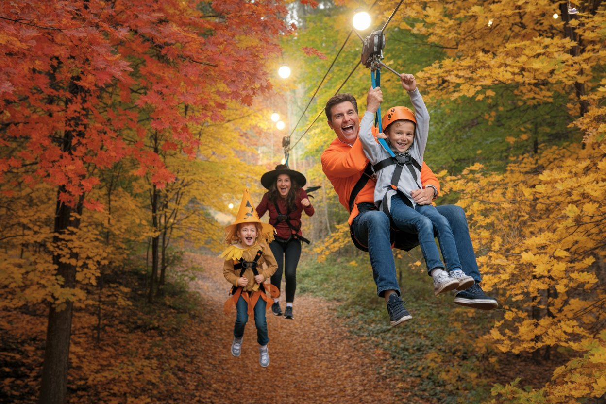 Go Ape Unveils Thrilling Fall and Nighttime Ziplining Adventures with Glowing Ziplines and Family Fun: Here’s The Latest Update