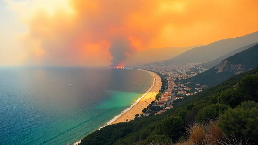 Wildfire algarve impacting tourism and travel delay