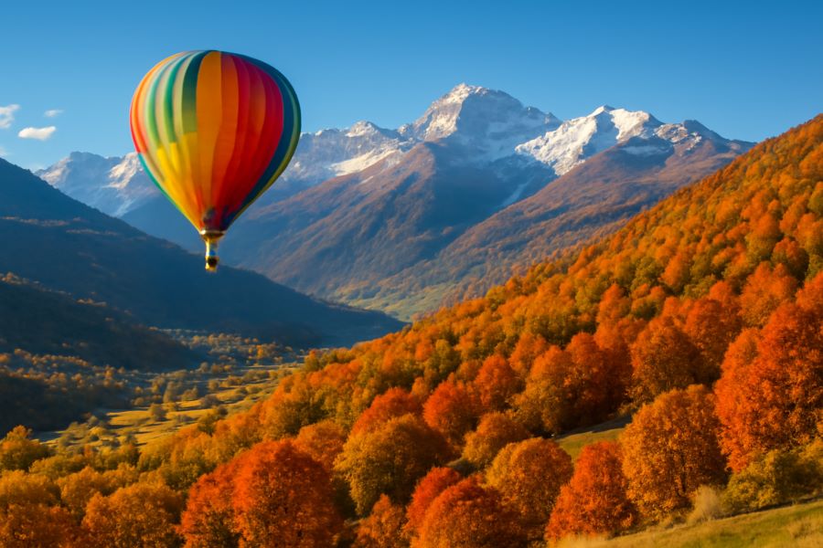 Soar Above Aosta Valley’s Autumn Beauty On A Hot Air Balloon Ride This October Soar Above Aosta Valley’s Autumn Beauty On A Hot Air Balloon Ride This October