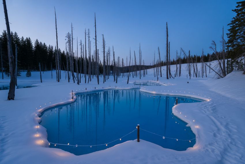 Winter Illumination At Biei Shirogane Blue Pond In Hokkaido, Japan: A Magical Winter Experience Winter Illumination At Biei Shirogane Blue Pond In Hokkaido, Japan: A Magical Winter Experience