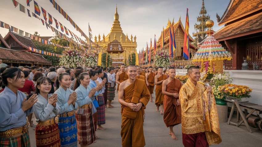Laos Welcomes Global Travellers As That Luang Festival 2025 Lights Up Vientiane With Golden Glow, Culture And Tourism Revival Laos Welcomes Global Travellers As That Luang Festival 2025 Lights Up Vientiane With Golden Glow, Culture And Tourism Revival
