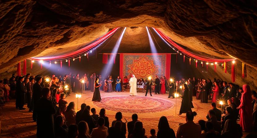 Festival Mehegan en Karaftu Cave, Kordestan celebra la civilización iraní con su música, rituales y herencia