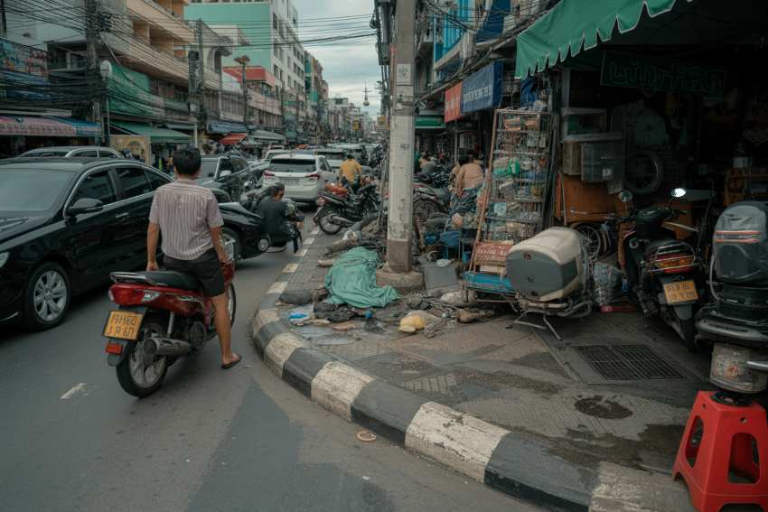 Pattaya Sidewalk Woes: Are Pedestrian Areas Safe For Tourists And Locals? Pattaya Sidewalk Woes: Are Pedestrian Areas Safe For Tourists And Locals?