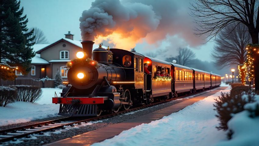 Santa Steam Express  train for festive  and Mater Little Miracles