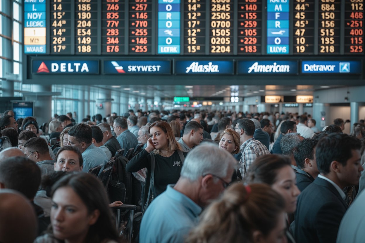 Thousands Of Travelers Stranded In Us As Delta, Skywest, Alaska, American, Endeavor, Face 432 Flight Cancellations And 3416 Delays, Disrupting Travel Across Atlanta, Los Angeles, Seattle, Chicago, Detroit Thousands Of Travelers Stranded In Us As Delta, Skywest, Alaska, American, Endeavor, Face 432 Flight Cancellations And 3416 Delays, Disrupting Travel Across Atlanta, Los Angeles, Seattle, Chicago, Detroit